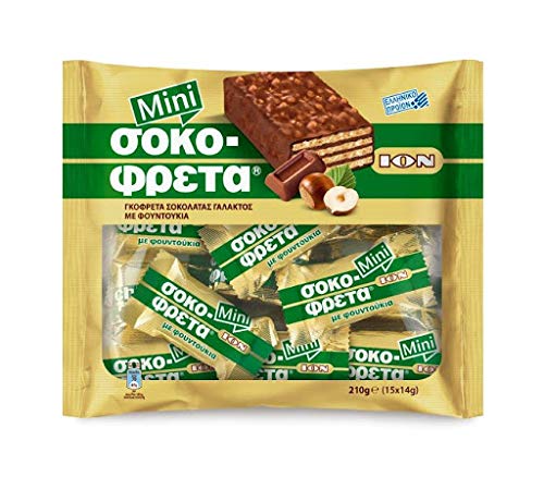 Ion Mini Chocofreta with Hazelnuts wafer bites, perfect for on-the-go snacking.
