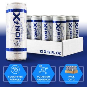 Ionix Zero Sugar Energy infographic shows green tea caffeine benefits