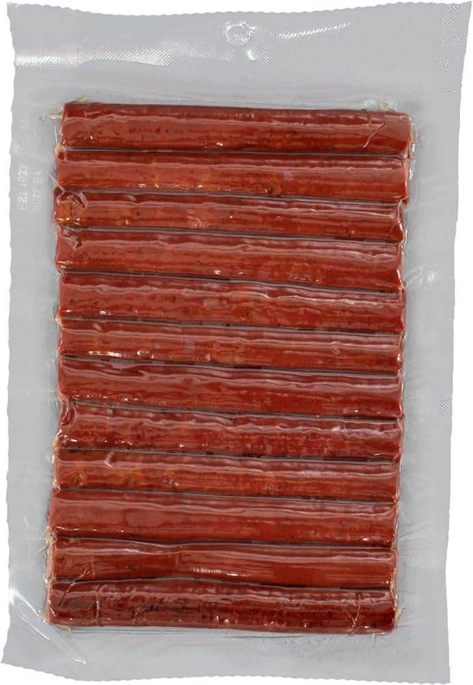 Iowa Smokehouse Cheesy Jalapeno Beef Sticks close-up with cheddar melt.