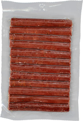 Iowa Smokehouse Cheesy Jalapeno Beef Sticks close-up with cheddar melt.