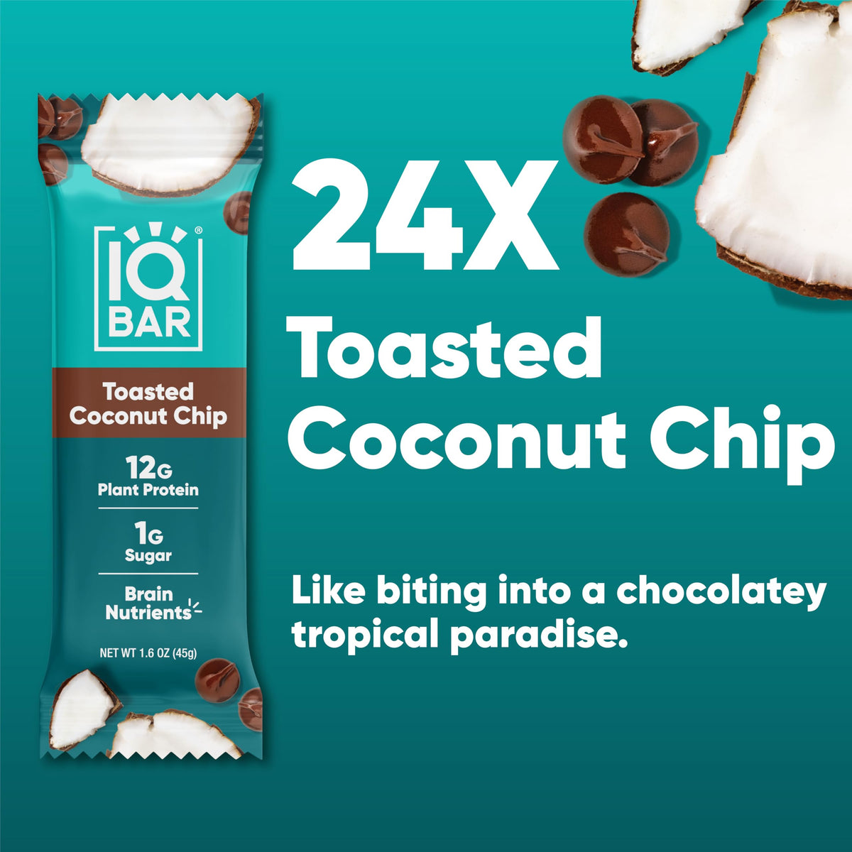 IQBAR bar in hand on the go for a quick meal or energy boost