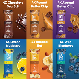 IQBAR bars on desk travel-friendly snack for focus and steady energy.
