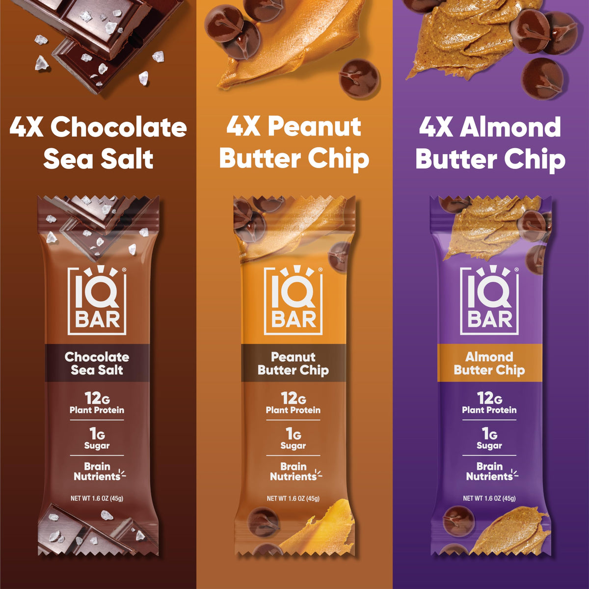IQBAR Lions Mane and MCT ingredients close-up for focus-support nutrition