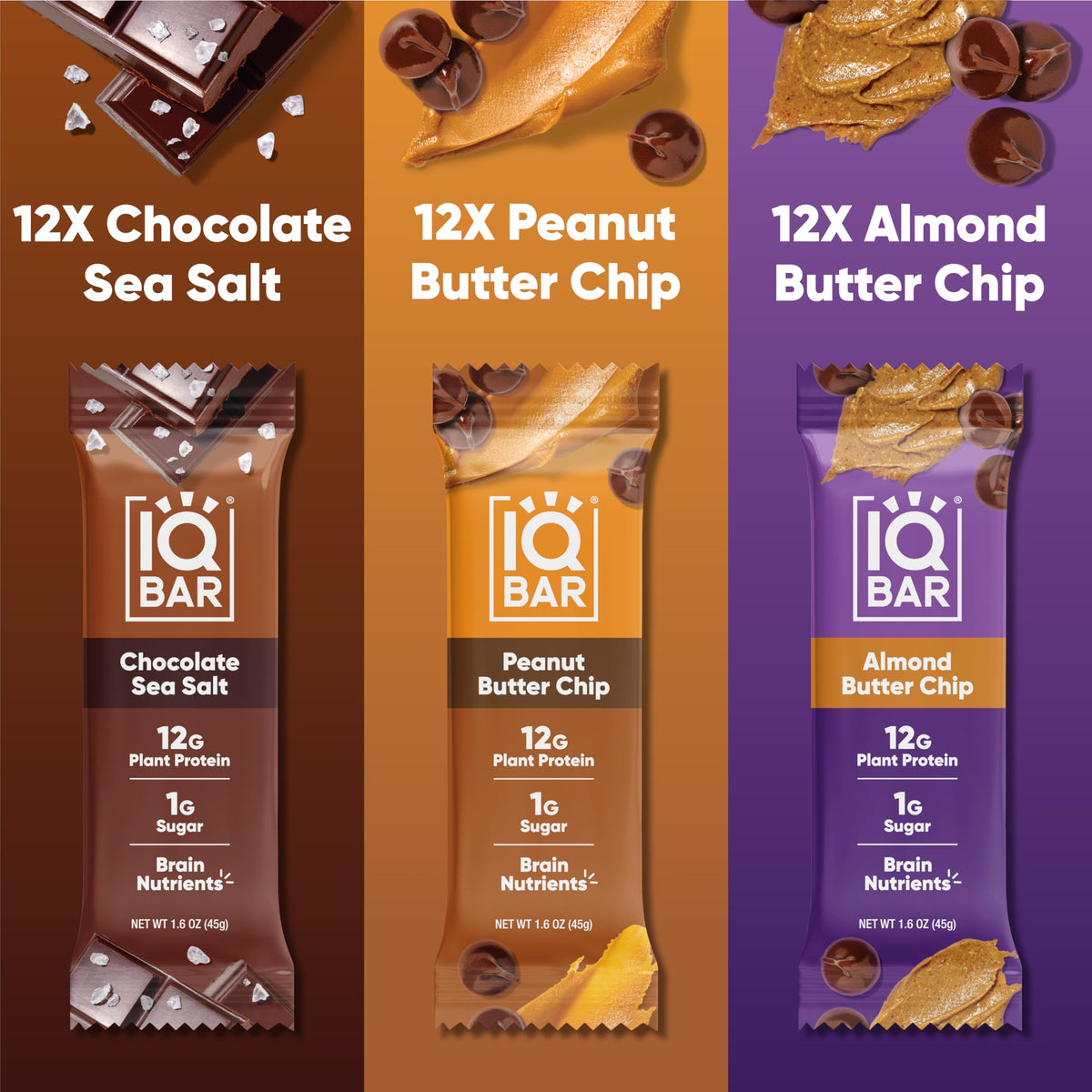 IQBAR Chocolate Lovers Variety flavor lineup featuring multiple chocolate-forward options.