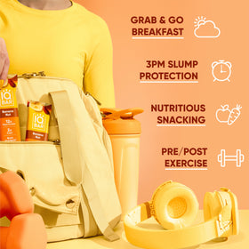 IQBAR Banana Nut bar packaging display for clean-label shoppers