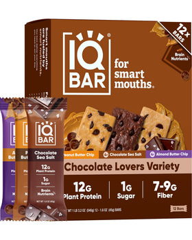 IQBAR Clean Plant Protein Bars packaging promotes convenient healthy snacking