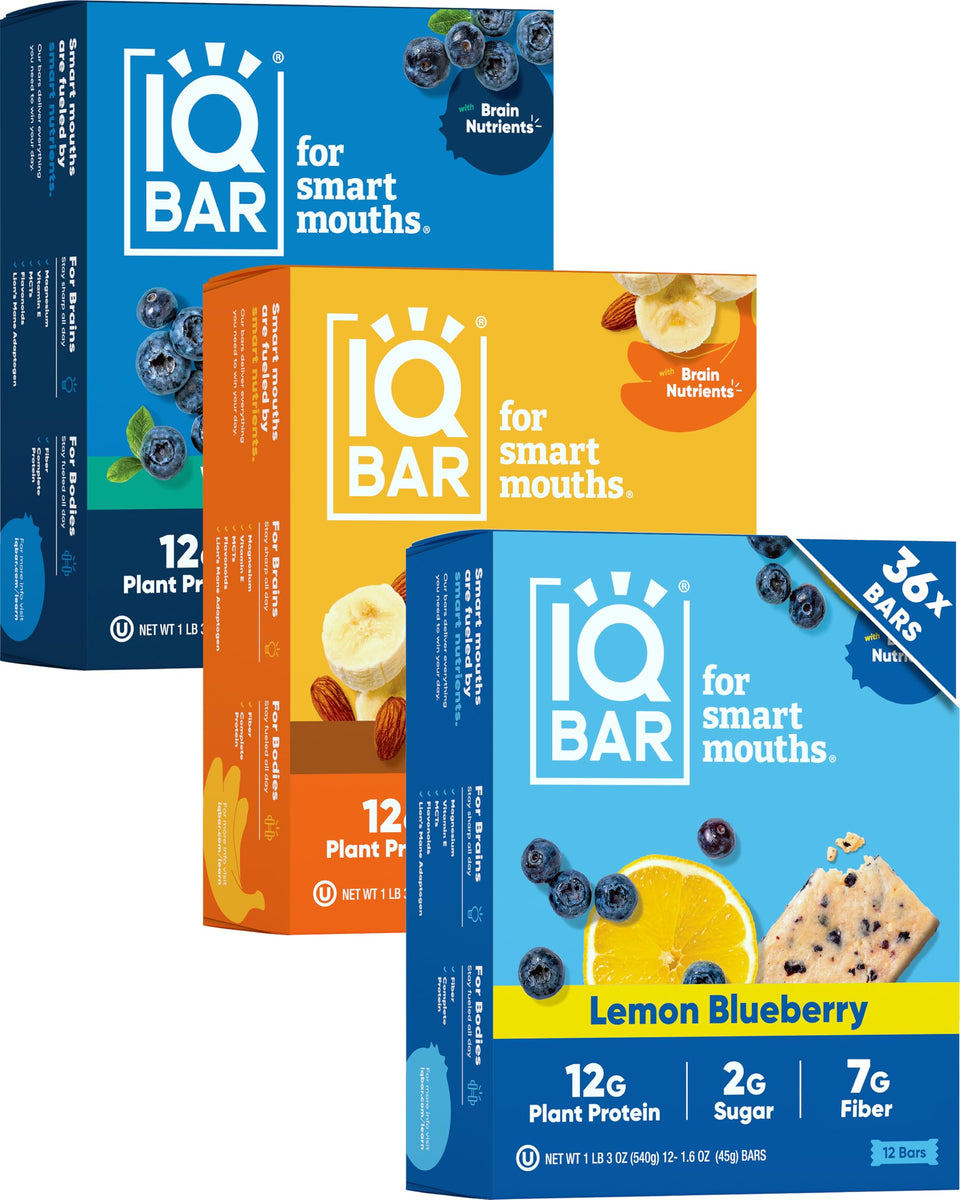 IQBAR Fruit Lovers Variety Pack front packaging showing clean label design for busy days