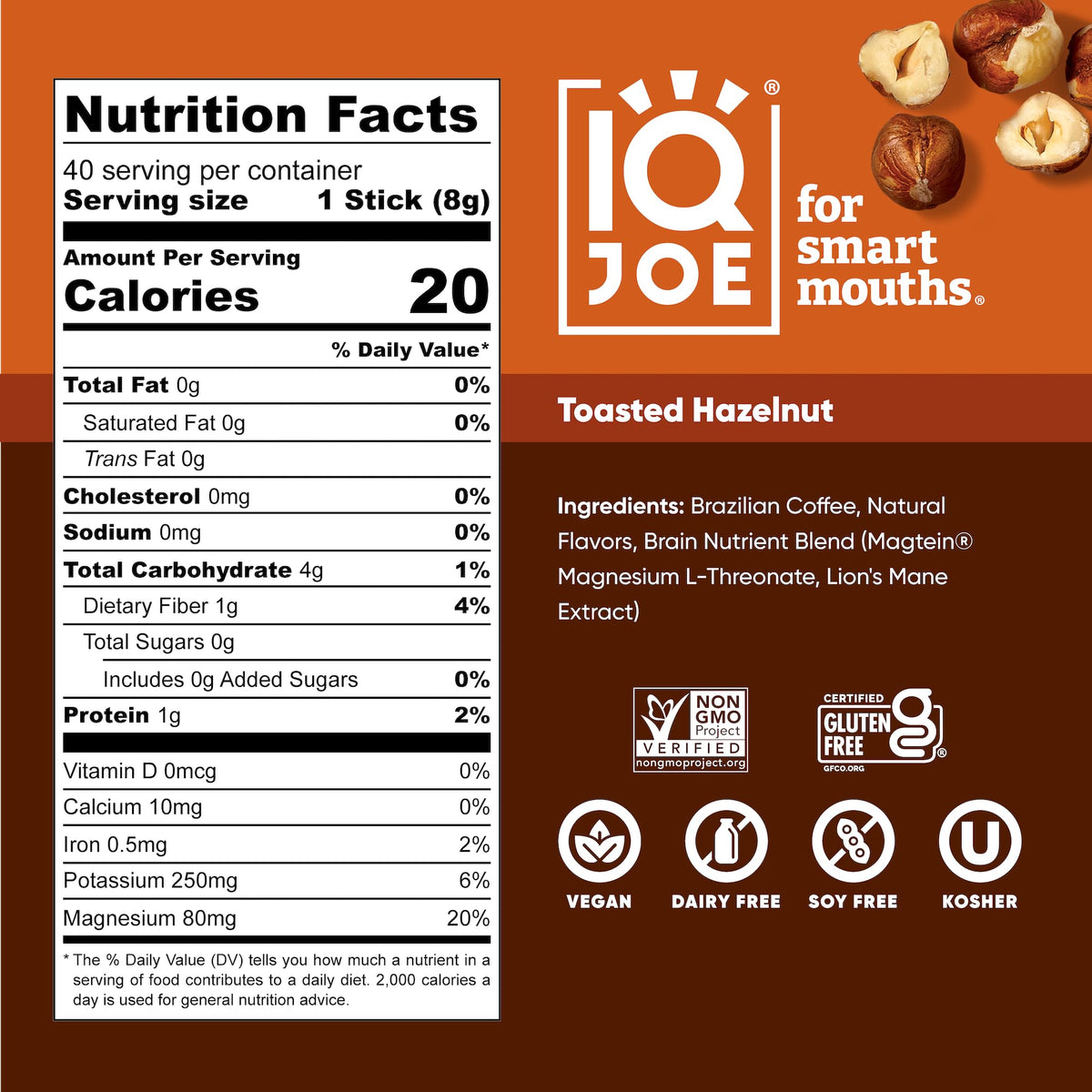 IQJOE mushroom coffee being poured hot for smooth, jitter-free focus.
