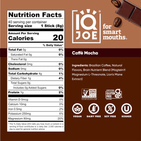 IQBAR IQJOE mushroom coffee vanilla spice stick enhances mood and steady energy