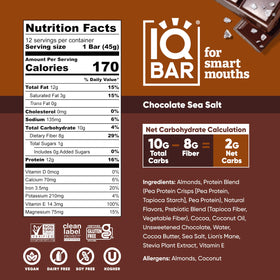 IQBAR Lion’s Mane and MCTs hint at brain-boosting ingredients for focus.