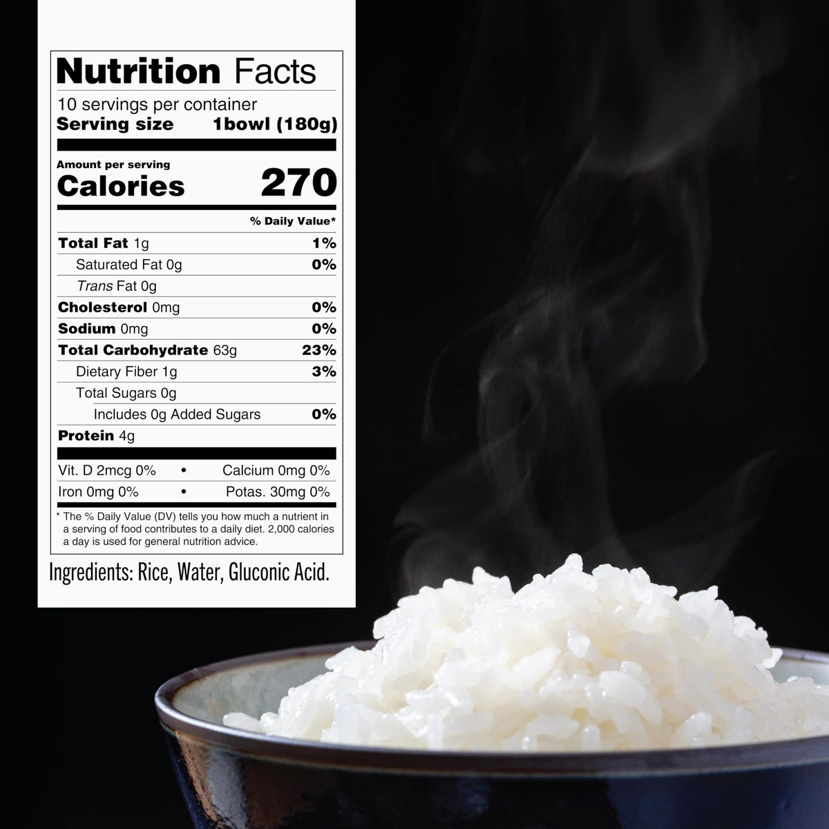 IRIS USA Instant White Rice microwave 80 seconds for quick meals