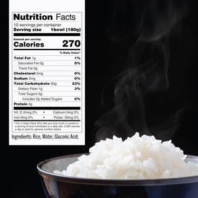 IRIS USA Instant White Rice microwave 80 seconds for quick meals