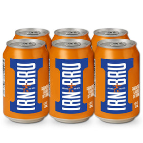 IRN-BRU Original sparkling bottle with bold citrus flavor for a refreshing moment.
