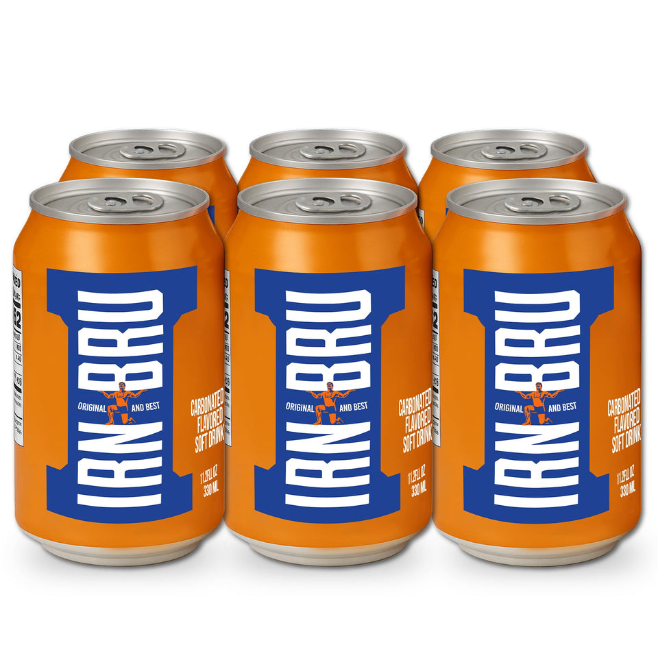 IRN-BRU Original sparkling bottle with bold citrus flavor for a refreshing moment.