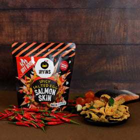 IRVINS Halal certified snack with salted egg yolk and curry leaves aroma.