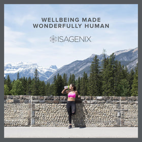 Isagenix IsaLean Shake packaging highlights a clean-label formula