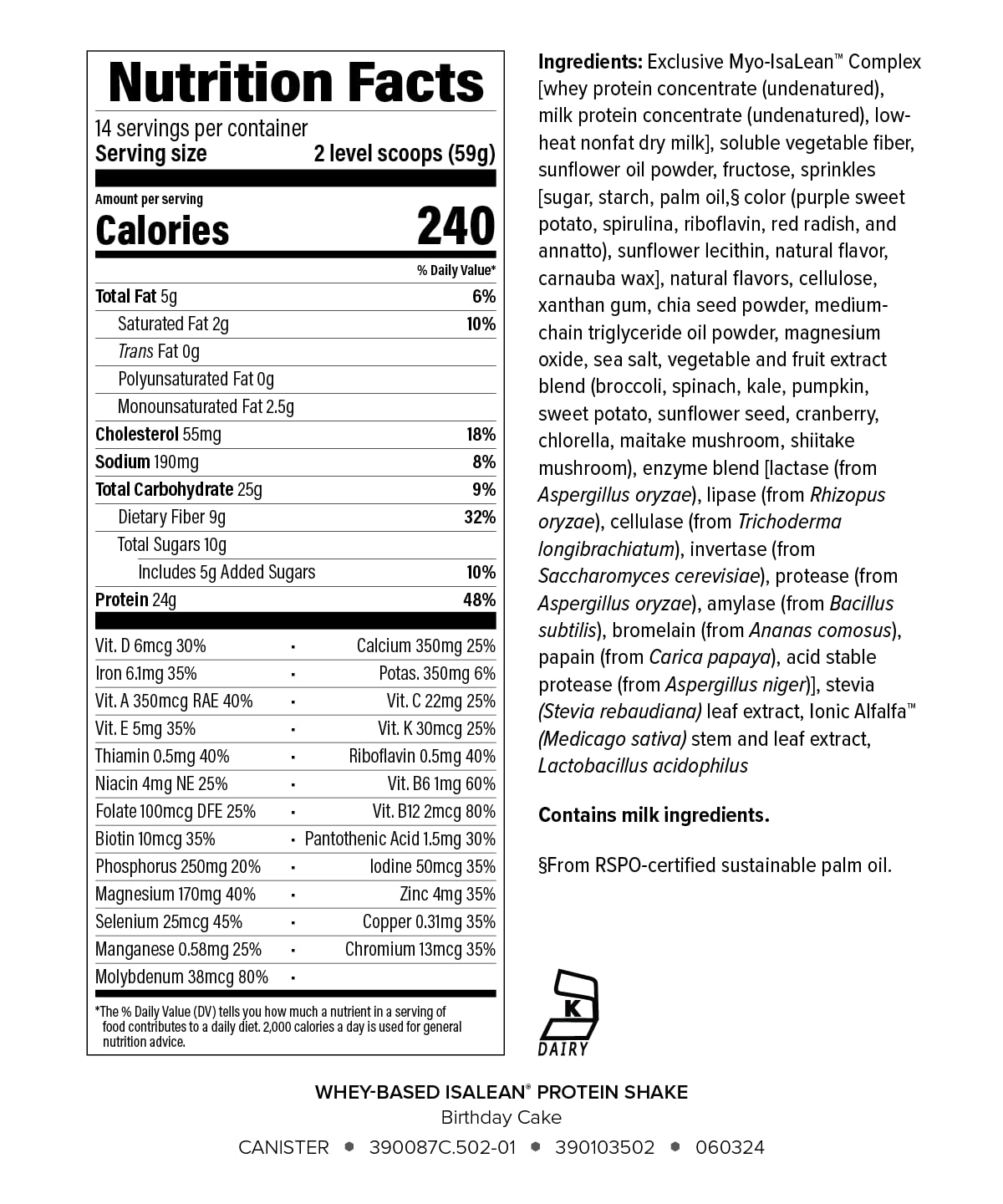 Isagenix IsaLean Shake poured into a glass, convenient meal replacement