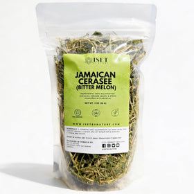 Iset By Nature Cerasee bush tea pack with dried leaves for a refreshing brew.