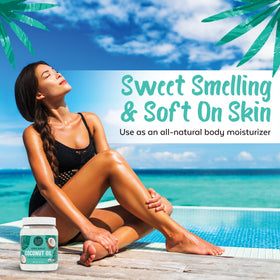 Island Fresh Organic coconut oil used in smoothies for natural flavor