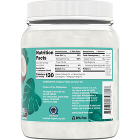 Island Fresh label shows USDA Organic and Non-GMO certification