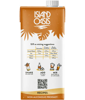 Poolside setup with Island Oasis Mango Mix for refreshing beverages.
