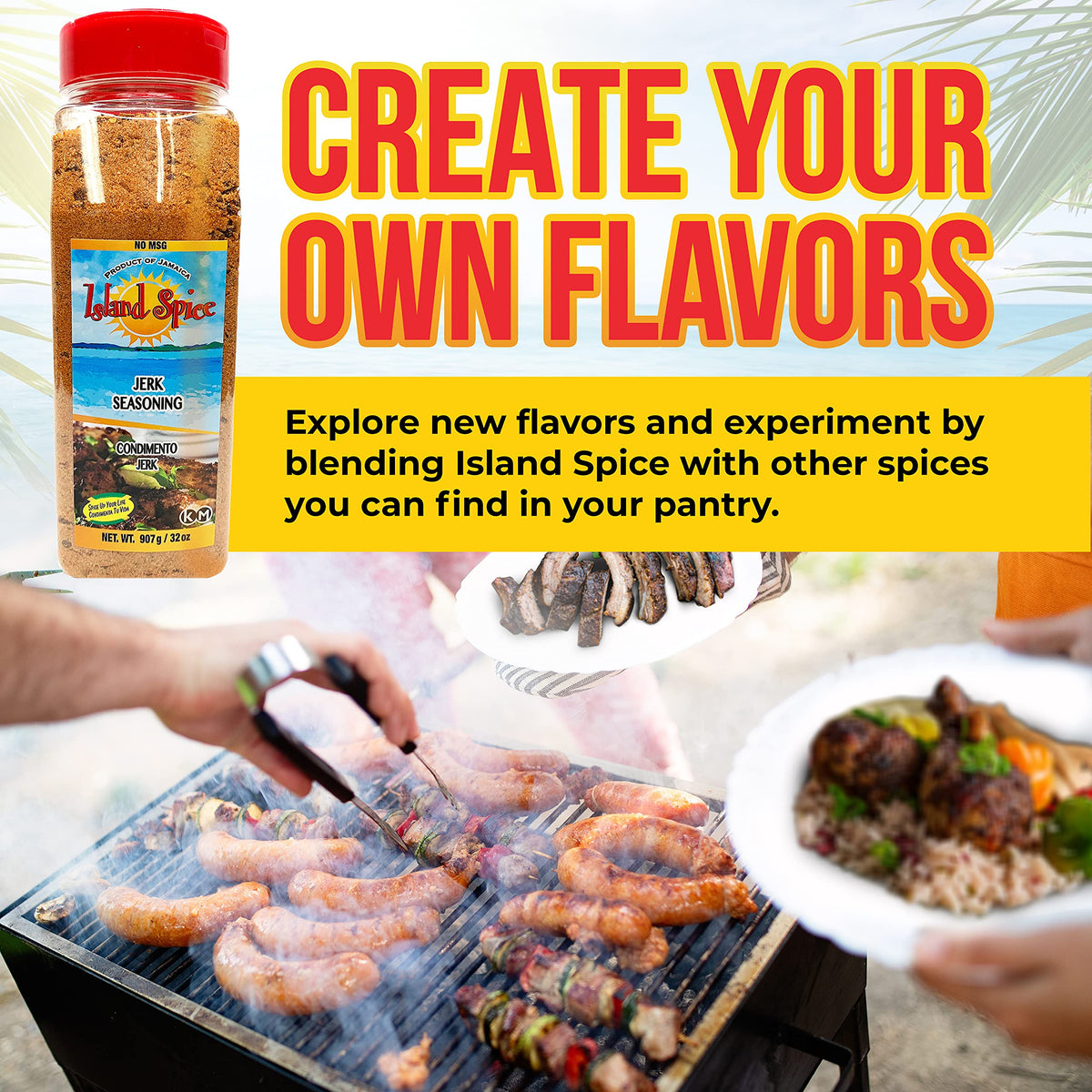Island Spice Jerk Seasoning seafood highlights bright, spicy notes