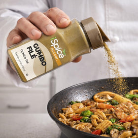 iSpice Gumbo Filé Powder Cajun-style soup seasoning adds depth.