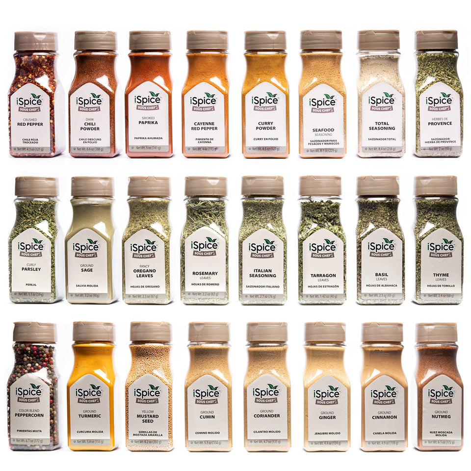 iSpice Silk Road 24-pack spice set ready to elevate daily cooking with diverse flavors.