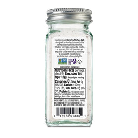 Italian Black Truffle Sea Salt finishing on vegetables for savory lift