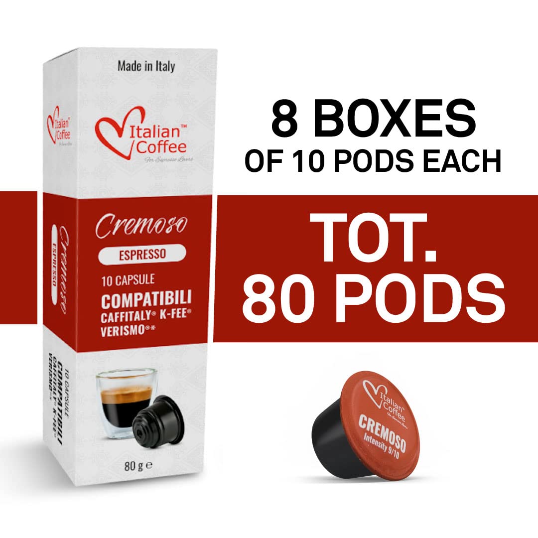 Cremoso capsules compatible with CBTL machines for full-bodied espresso