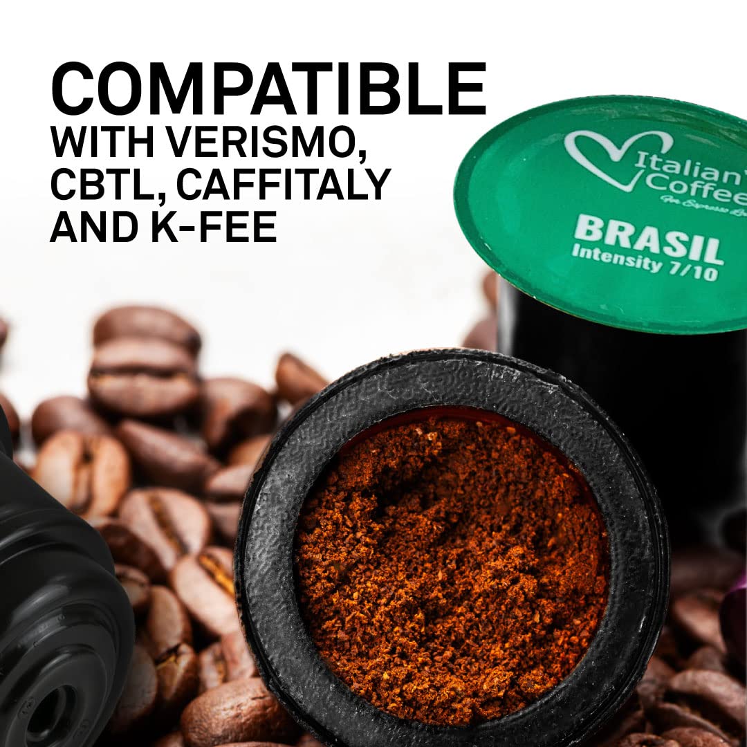 Italian Coffee For Espresso Lovers 40 pods total packaging ready for quick brewing.
