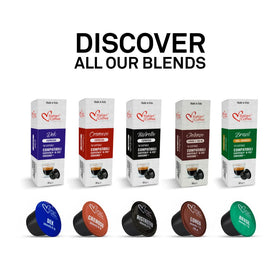 Italian Coffee for Espresso Lovers, 8-box bundle displayed on kitchen counter for easy shopping.
