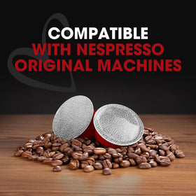 Pack of 100 pods from Italian Coffee for Espresso Lovers ready for daily use