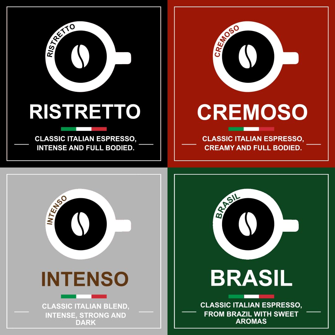 Italian Coffee For Espresso Lovers compact packaging fits a tidy kitchen.