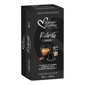 Italian Coffee for Espresso Lovers ristretto capsules ready for a bold espresso