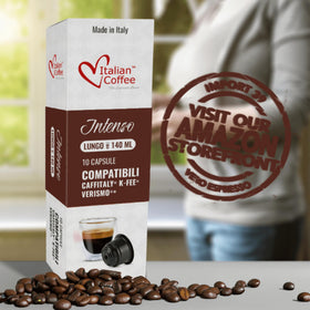 Lungo Intenso blend reveals balanced Arabica notes and a smooth espresso.