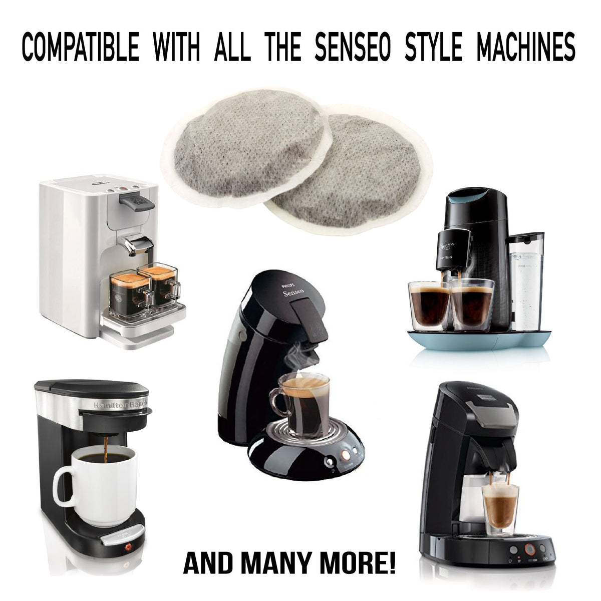 Italian Coffee Pads Creamy flavor close-up – smooth texture and aroma.