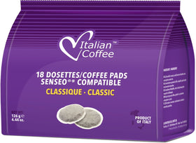 Italian Coffee Pads Senseo Vigorous flavor – bold aroma and depth.