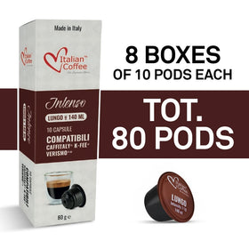 Italian Coffee Verismo-compatible pods deliver easy, mess-free espresso at home.