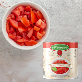 Italian style tomatoes in can highlighting versatile use across recipes