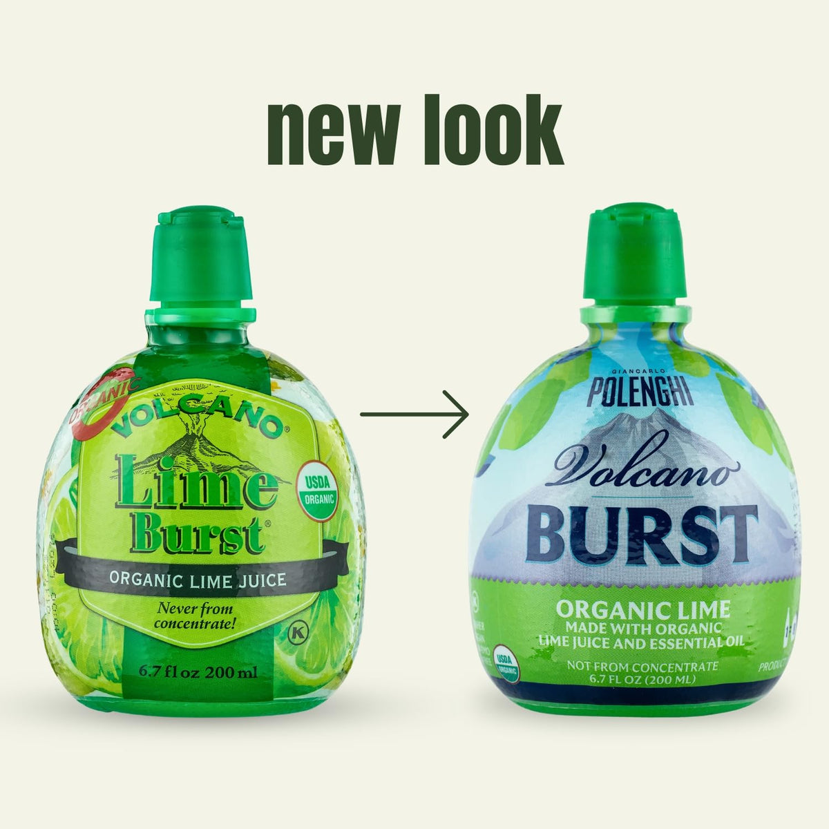 Italian Volcano Lime Burst bottle cap zest-oil compartment for bright culinary aroma