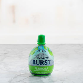 Italian Volcano Lime Burst bottle poured into glass for refreshing drinks