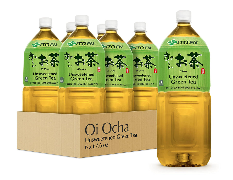 ITO EN Oi Ocha green tea bottle 2L demonstrates unsweetened hydration for on-the-go