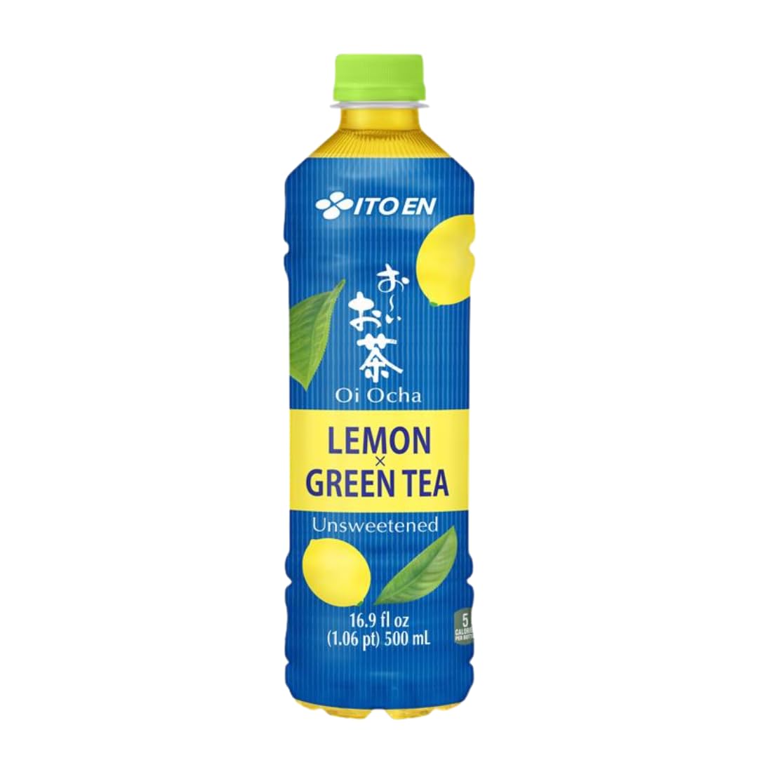 ITO EN Oi Ocha Lemon Green Tea 12-pack image showing convenient ready-to-drink citrus tea for meals and travel.