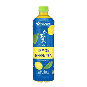 ITO EN Oi Ocha Lemon Green Tea 12-pack image showing convenient ready-to-drink citrus tea for meals and travel.