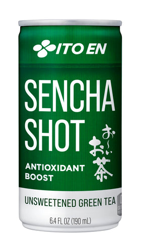 ITO EN Sencha Shot bottle pour; refreshing, ready-to-drink green tea on the go.
