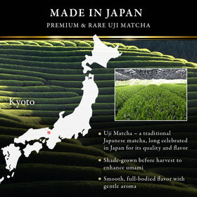 Itohk yuemon matcha powder close-up showing vibrant green color