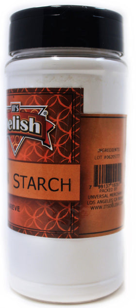 Its Delish corn starch in a saucepan demonstrates sauce thickening in cooking.