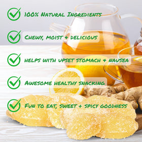 It's Delish ginger slices in bag illustrating bulk convenience for recipes