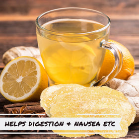 It's Delish ginger slices paired with tea for comforting moments